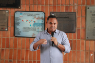 Advogado Flávio Pinheiro participou da assembleia | Foto: Ascom/Sintufal