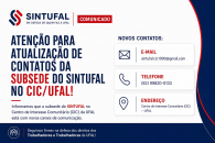 Atualização de contatos com subsede do Sintufal
