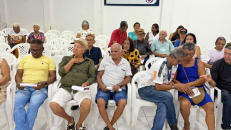 Reunião com aposentados e pensionistas no Sintufal | Foto: Ascom/Sintufal